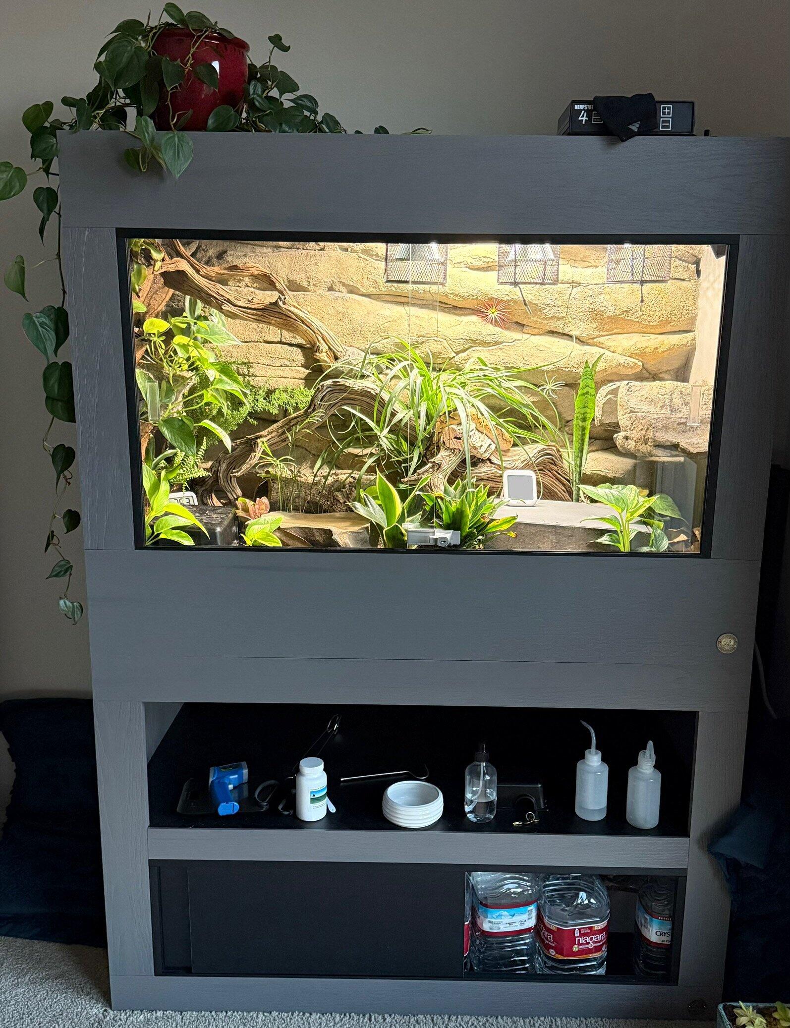 4'x2'x3' | Custom HDPE-PVC Reptile Enclosure | Luxury Reptile Cage
