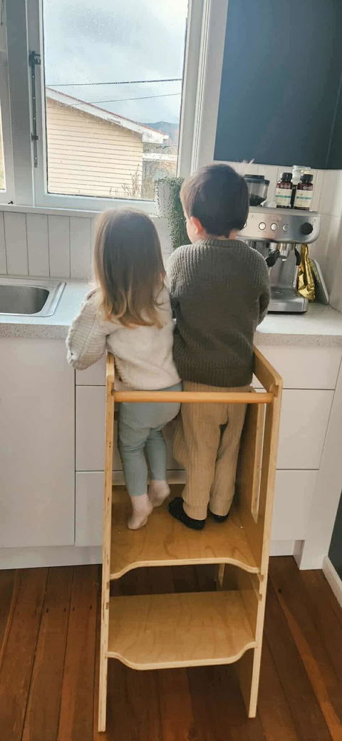Toddler Tower Montessori Style Kitchen Helper (Wooden)