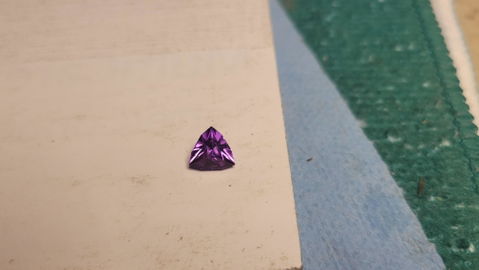 Dark Purple Kunzite #61 Lab Created Corundum Sapphire Faceting Rough for Gem Cutting - Various Sizes - Split Boule
