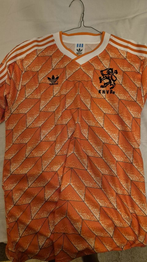 Męska Koszulka Retro Domowa Netherlands 1988