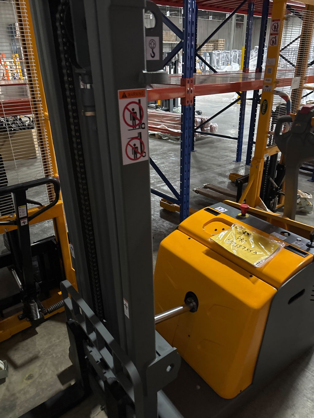 Electric Counterbalance Stacker – 2200 lb Capacity, 98" Lift Height, A-3043