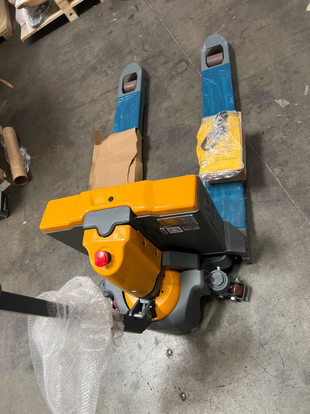 Electric Pallet Jack 3300/4400 lb Capacity with 48"L x 27"W Forks Lightweight Lithium Design