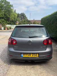 Fits VW Golf Mk5 R32 2006-2009 Rear Bumper Lower Section With Spoiler 2 Exhausts With 2 Cut Outs In Middle Primed With Black