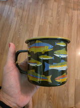 Trout Mug - Enamel 16oz Mug