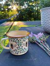 Honey Bee Enamel Mug 16oz
