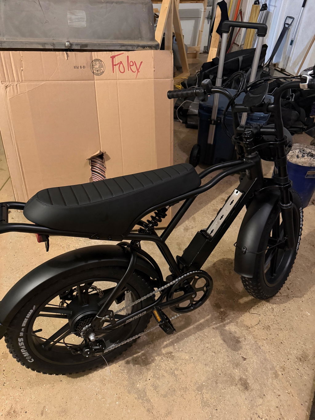 TST® R002 20'' 1500W Full Suspension Moped-style Electric Bike