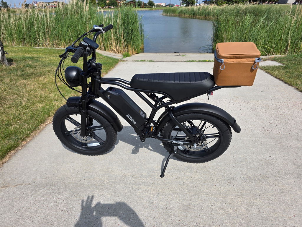 TST® R002 20'' 1500W Full Suspension Moped-style Electric Bike