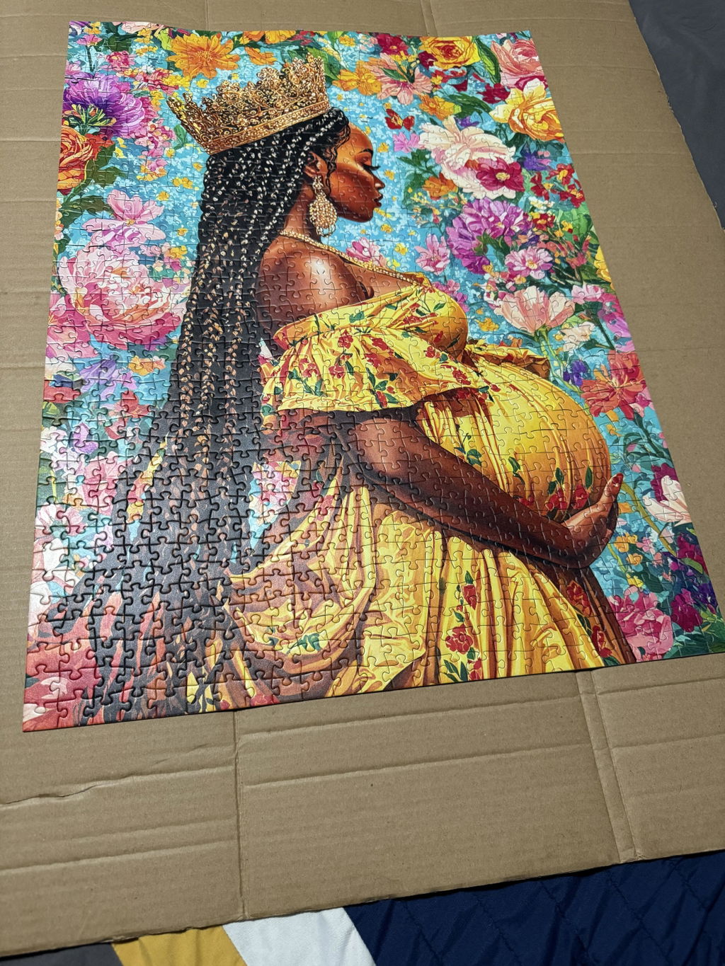 African Beauty Fruit Basket Savanna Jigsaw Puzzle