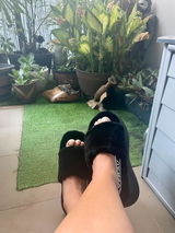 EVERAU® UGG Women  Wedge Fluffy Slides Miss Ever