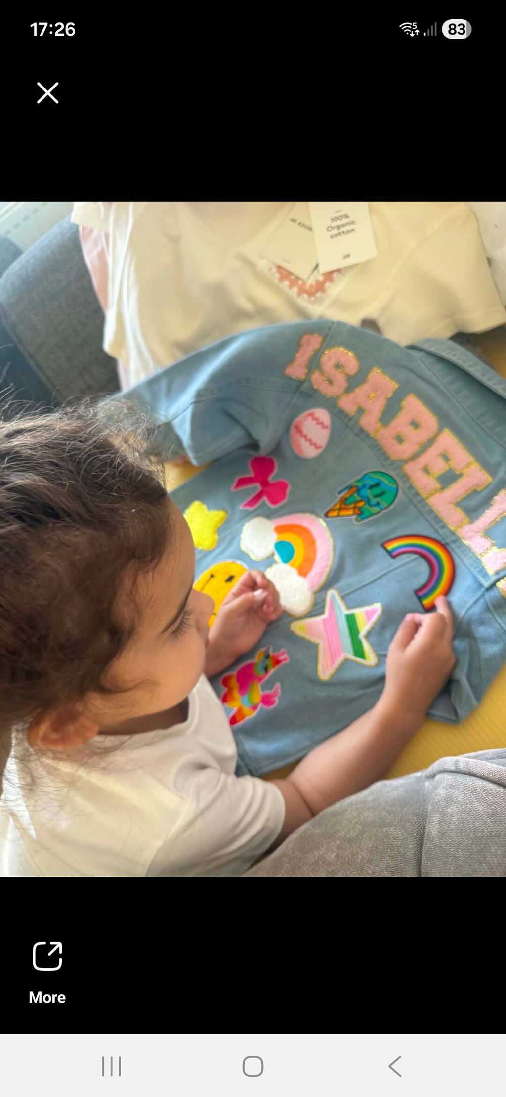 Personalised Kids Patch Denim Jacket