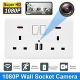 Double USB wall mains socket with Wifi Spy Camera device Fully working (Upgraded aerial)