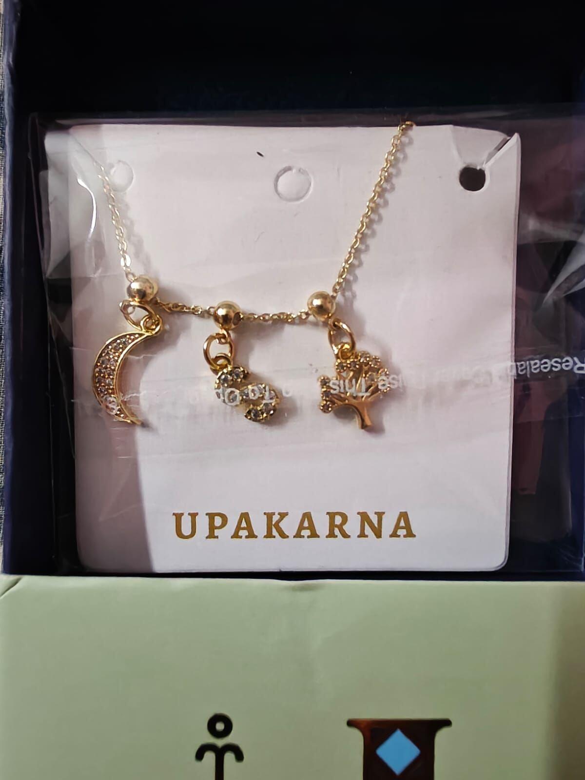 Custom Name Necklace with Charms | Gold Finish Pendant for Women & Teens