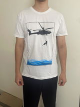 Men Basic T-Shirt - Helicopter Man