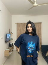 Unisex Oversized Standard T-Shirt - Flaming Fury