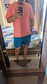 Men Classic Crew T-Shirt Coral