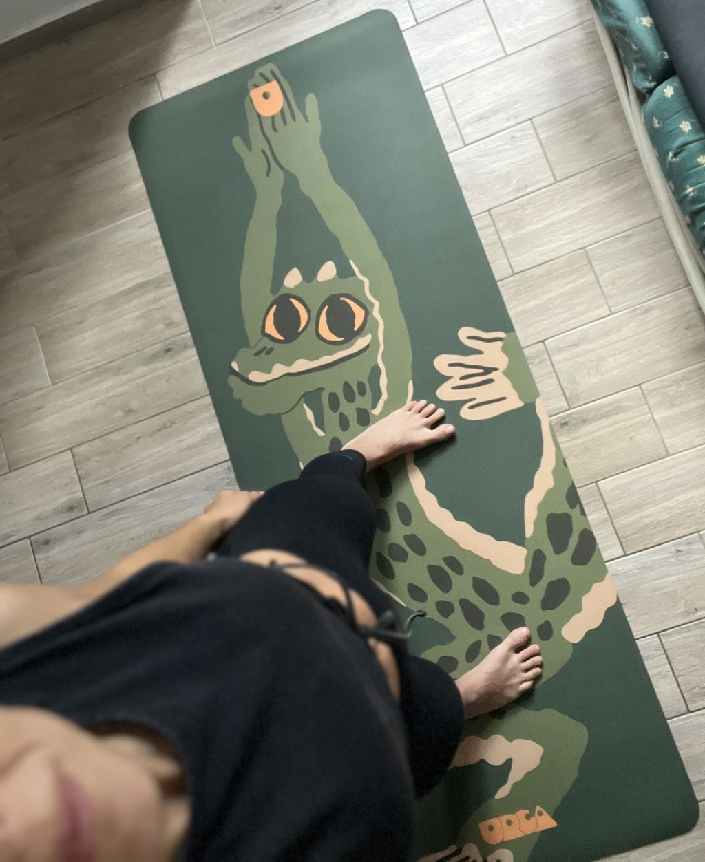 Crocodile Yoga Mat – The Kaiman | Natural Rubber | URCA