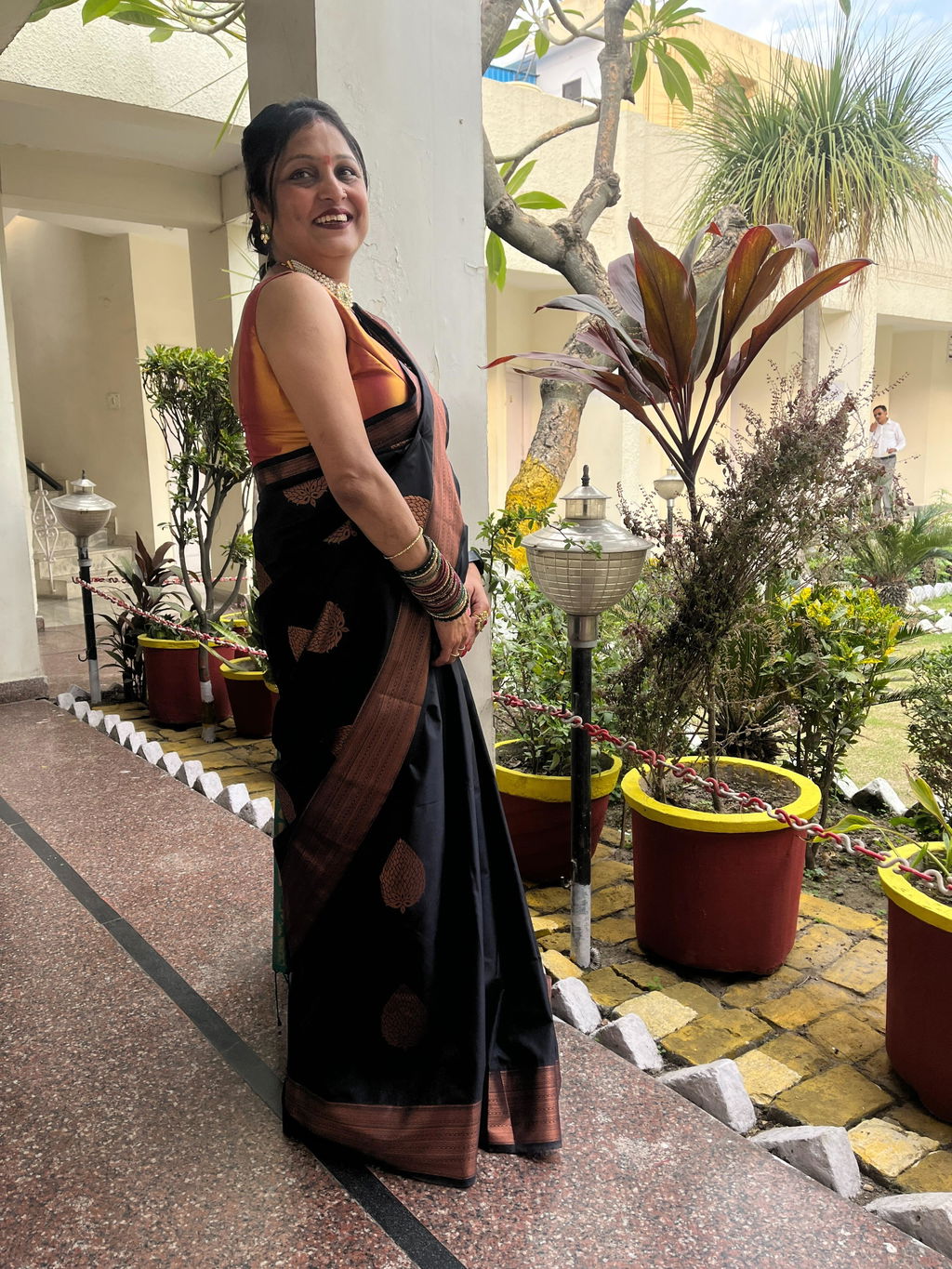 Varnika Black Soft Semi Silk Saree