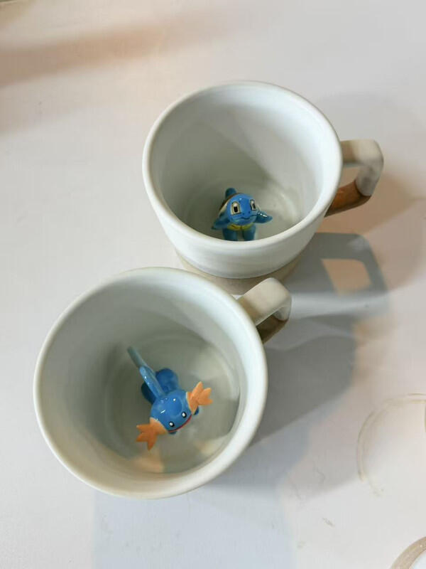 Handmade Pokémon-Inspired Ceramic Mug – Cute Anime Figurine Coffee Cup