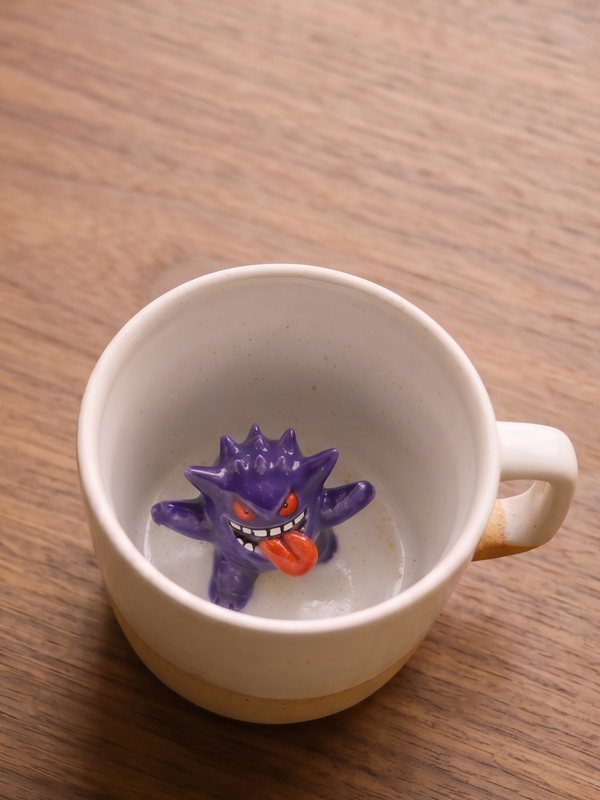 Handmade Pokémon-Inspired Ceramic Mug – Cute Anime Figurine Coffee Cup