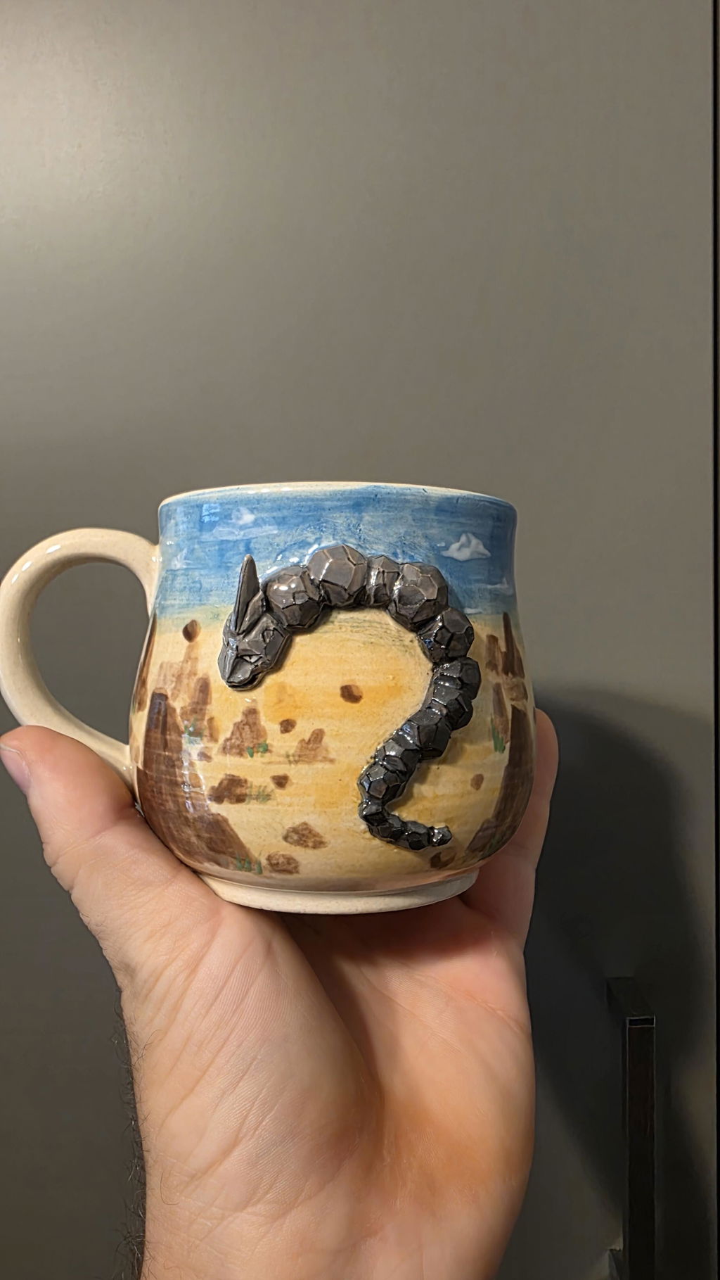 Custom Pokémon Ceramic Mug – Handmade 3D Relief Anime Cup for Gifts