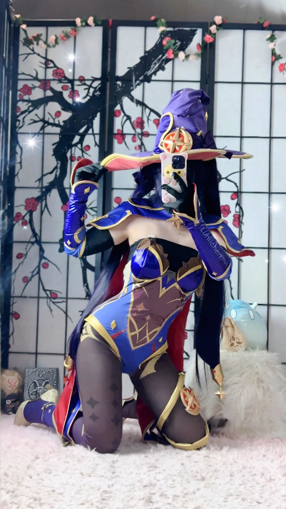 S-3XL Uwowo Game Genshin Impact Plus Size Cosplay Mona Megistus