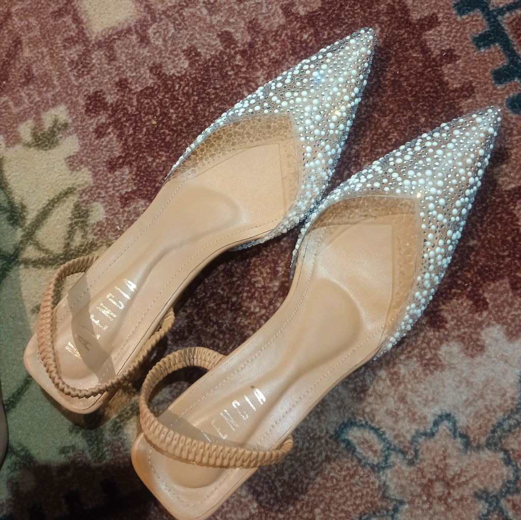 Nova Crystal Slingback Heel