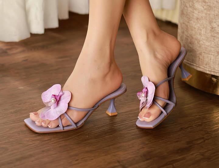 Rose Marie Flower Heel