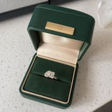 4.25 TCW Pear & Emerald Toi Et Moi Lab Grown Diamond Engagement Ring