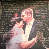 Customized Song Lyrics Personalized Photo Gifts for Couples Gifts, One Year Anniversary Personalized Music Poster House Decor, Husband Gifts From Wife - Inspirational Wall Art