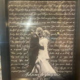 Customized Song Lyrics Personalized Photo Gifts for Couples Gifts, One Year Anniversary Personalized Music Poster House Decor, Husband Gifts From Wife - Inspirational Wall Art