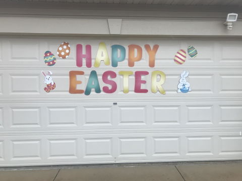 Happy Easter Garage Magnet