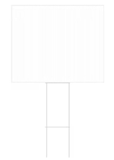 23.5" Sheriff Round Yard Sign, Two-Sided, Includes 24" EZ Stakes
