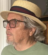 Striped Band Wheat Straw Skimmer Hat