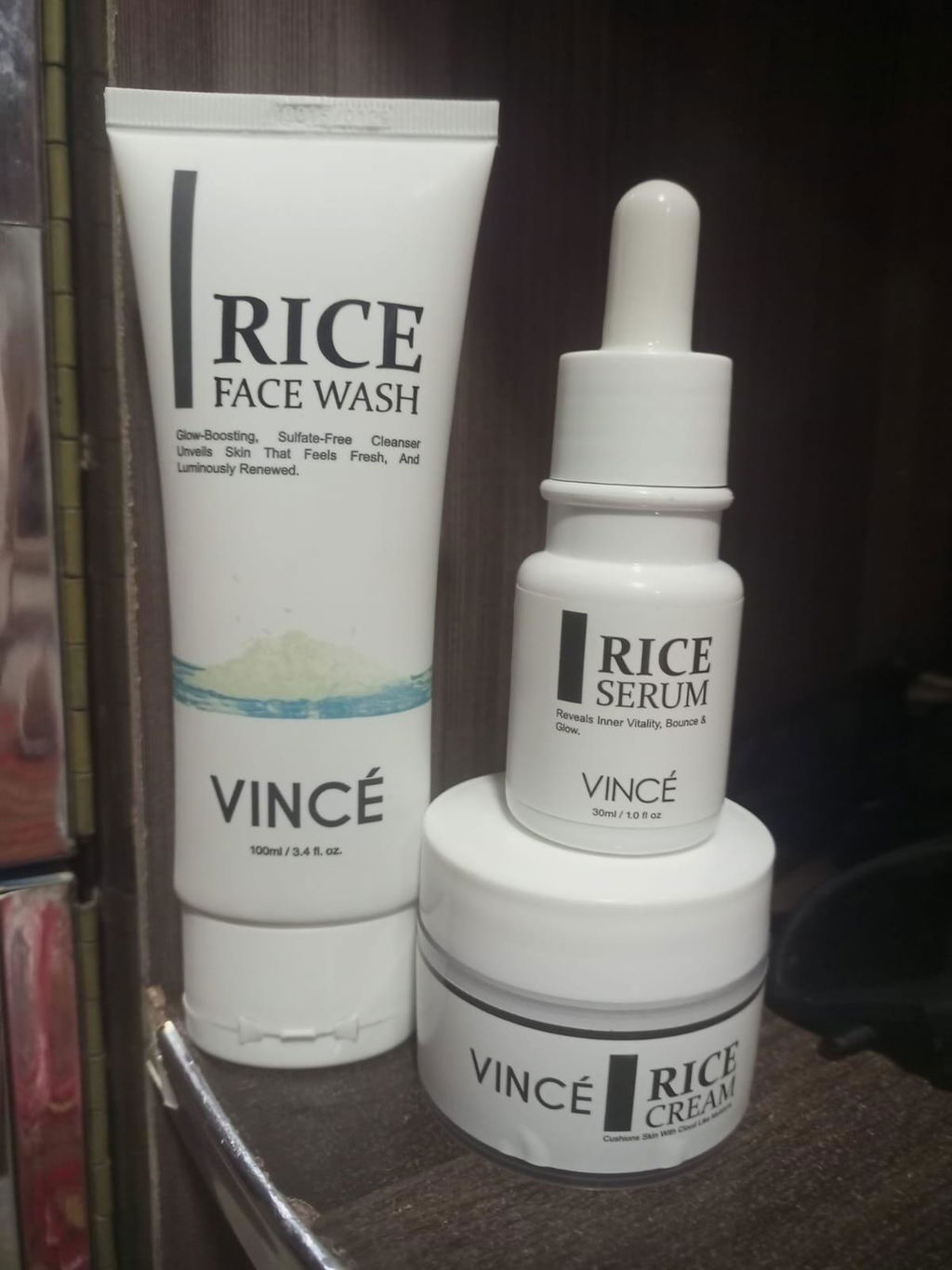 Rice Glass Glow Trio