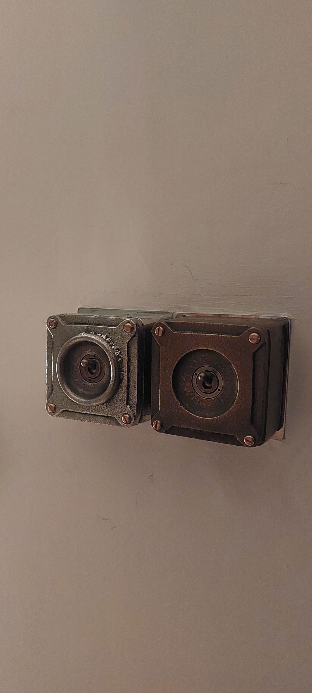 Single Gang Metal Toggle Light Switch | 2 Way 10 Amp Industrial Conduit
