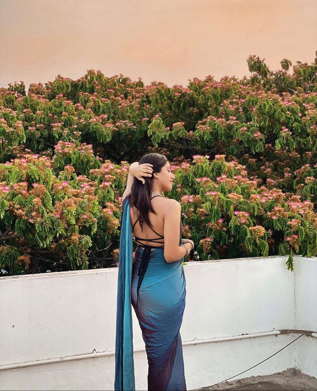 1-min Ready To Wear Saree In Premium Imported Silk With Blouse