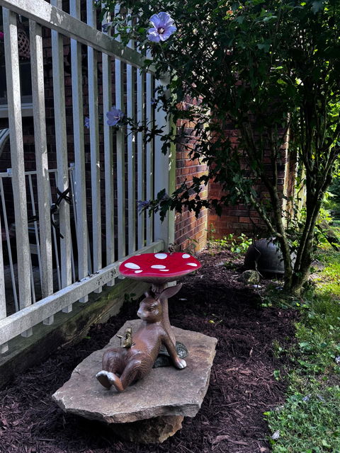Under the Toadstool Garden Sculpture