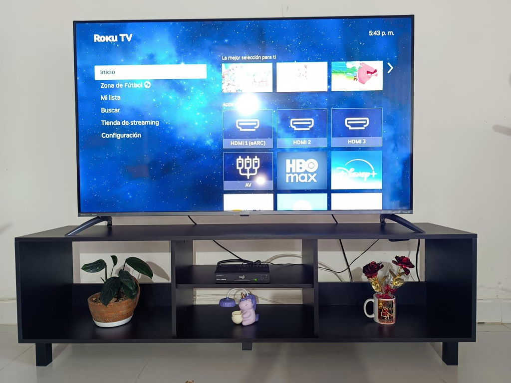 Mesa para TV Túnez, Wengue, para Televisor hasta 70 Pulgadas