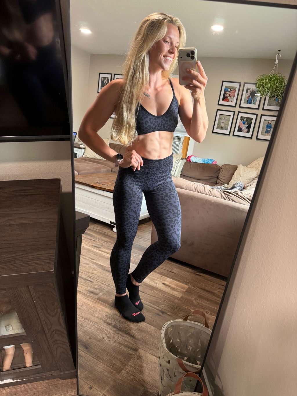 Luxe Scrunch Butt Leggings - Black Leopard