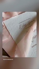 Fringe Chiffon Silk Ribbon 1 Roll 1" x 30 Yd (Light Pink)