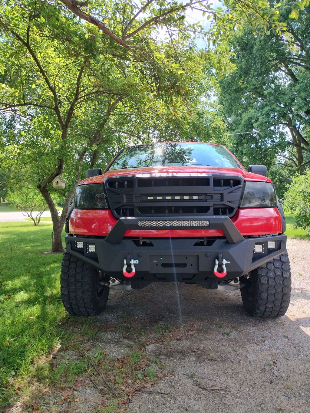 AMERICAN MODIFIED Armor Grille with Off Road Lights for 2004-2008 Ford F150