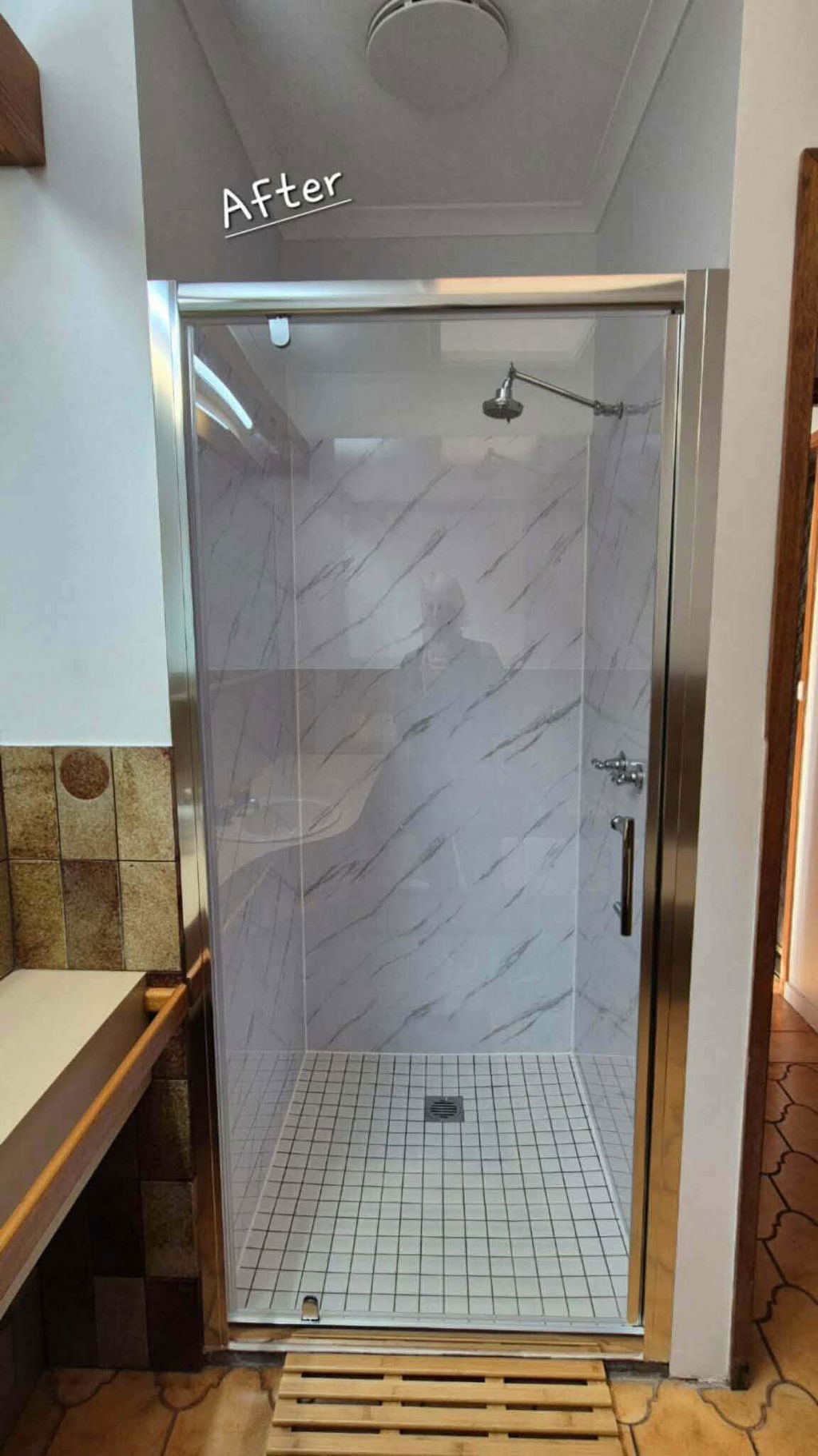 Bianco Carrara Marble Bathroom Wall Panel