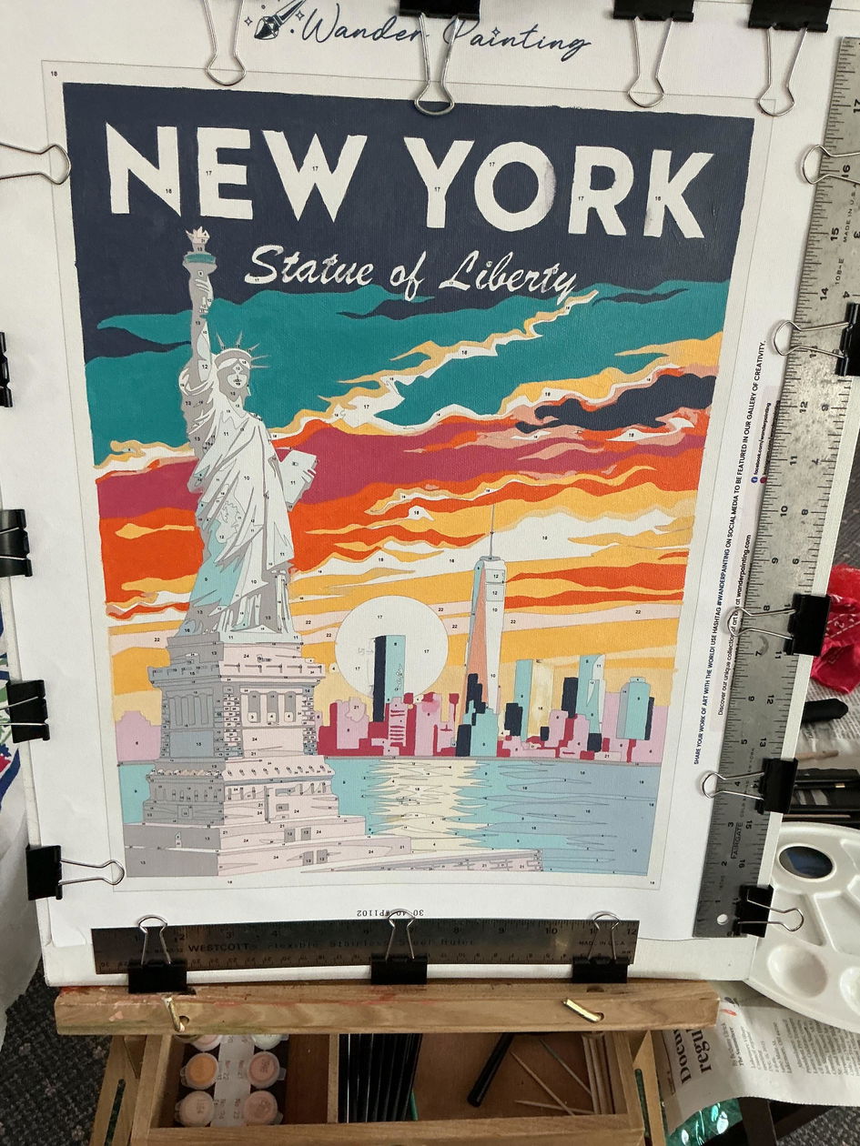 New River Gorge National Park | Paint by Numbers Kit – Wander Painting
