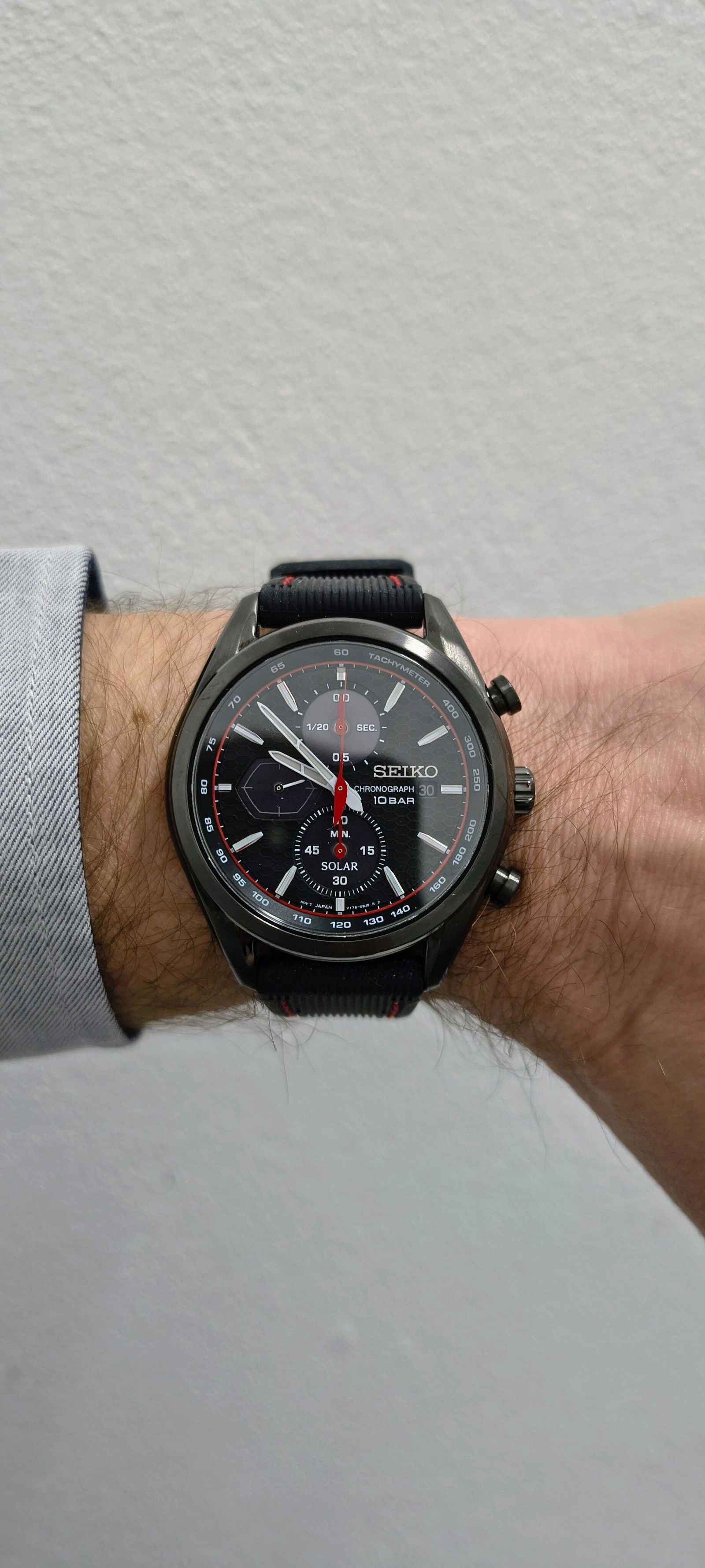 Seiko Macchina Sportiva SSC777P Solar Chronograph– Watch Depot