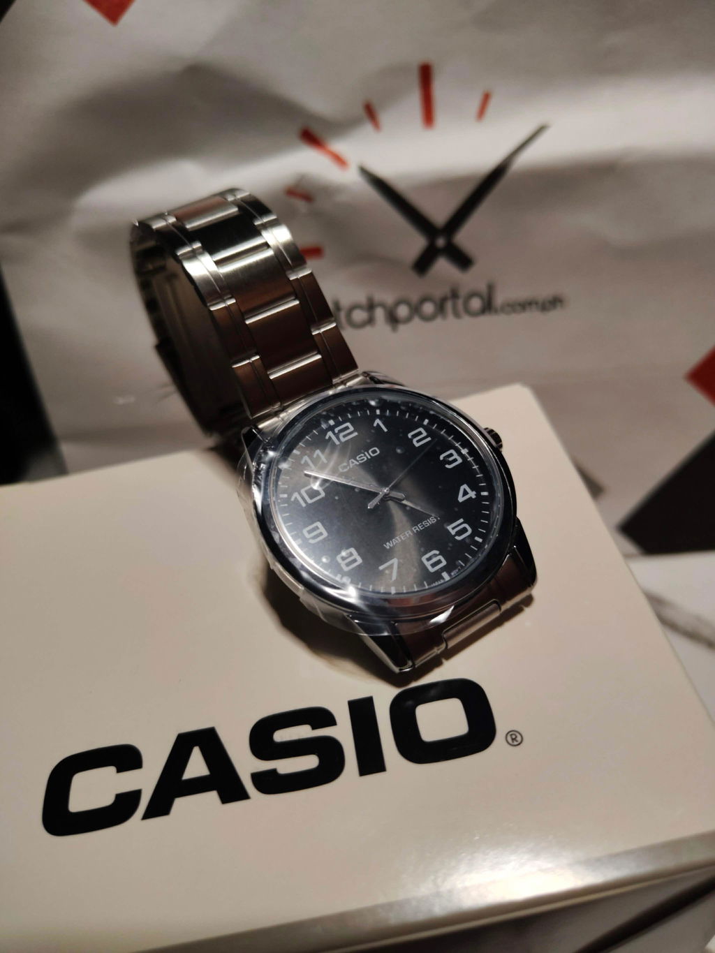 Casio MTP-V001D-1B Silver Stainless Watch for Men