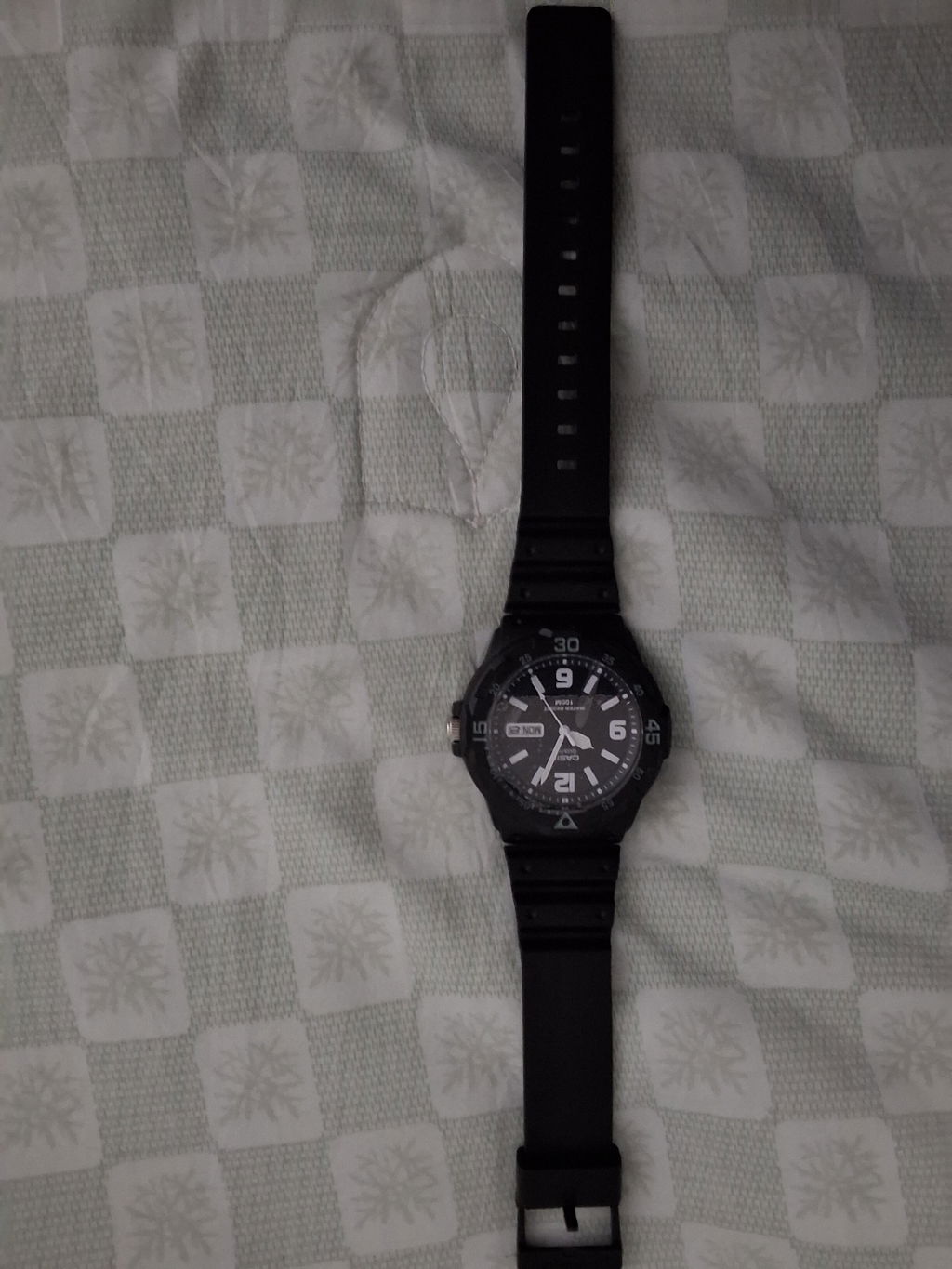 Casio MRW-200H-1B2 Black Resin Strap Watch for Men