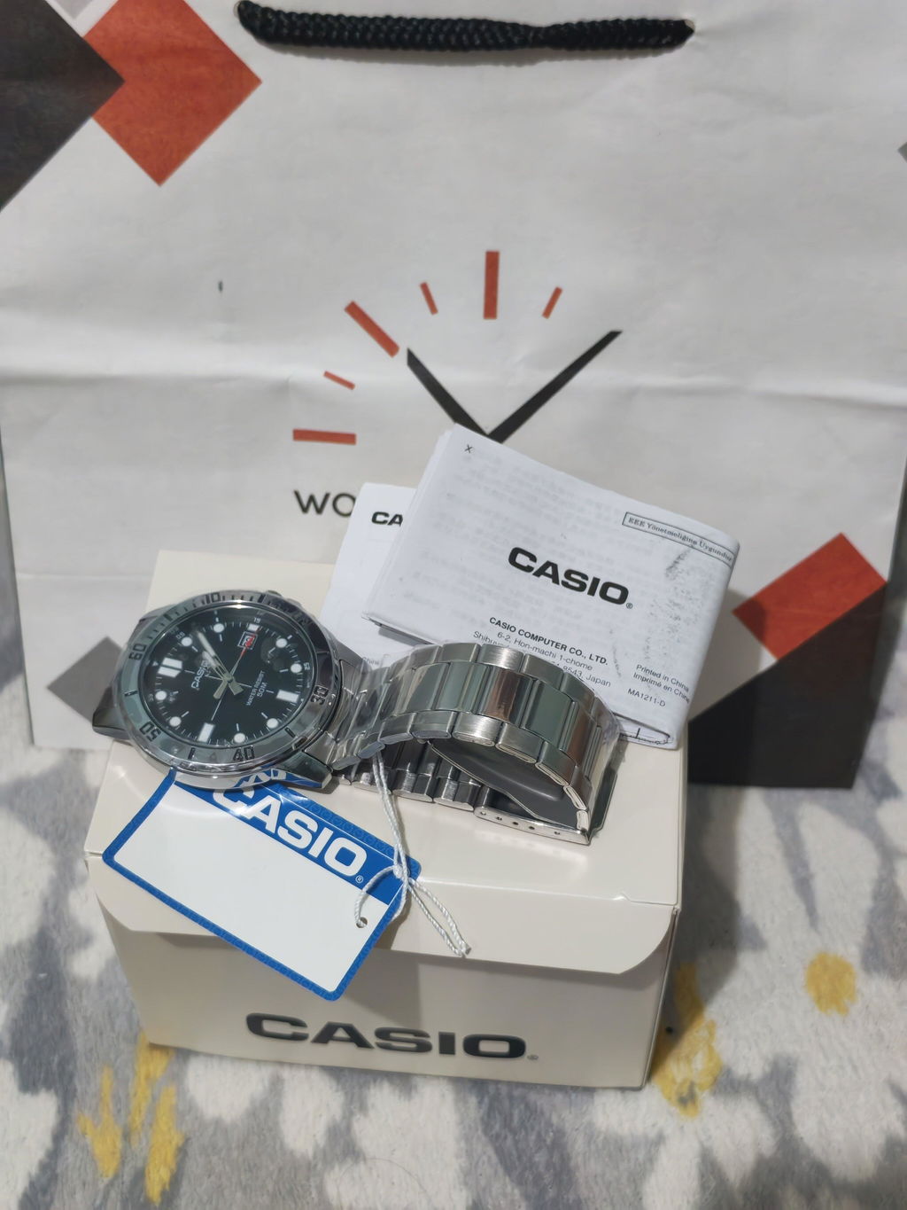 Casio MTP-VD01D-1EVUDF Silver Stainless Watch for Men