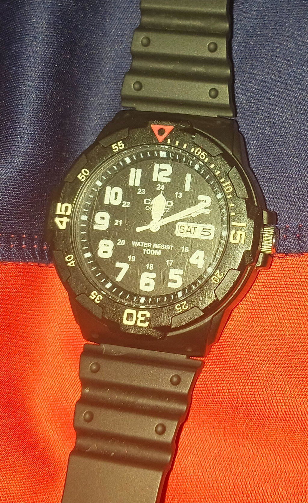Casio MRW-200H-1B2 Black Resin Strap Watch for Men