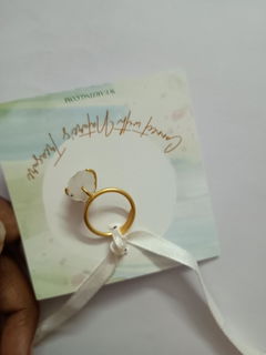 Raw Moonstone Ring