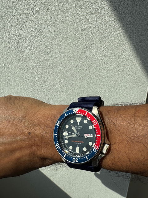 Seiko: Blue Nylon Nato Strap (22MM)
